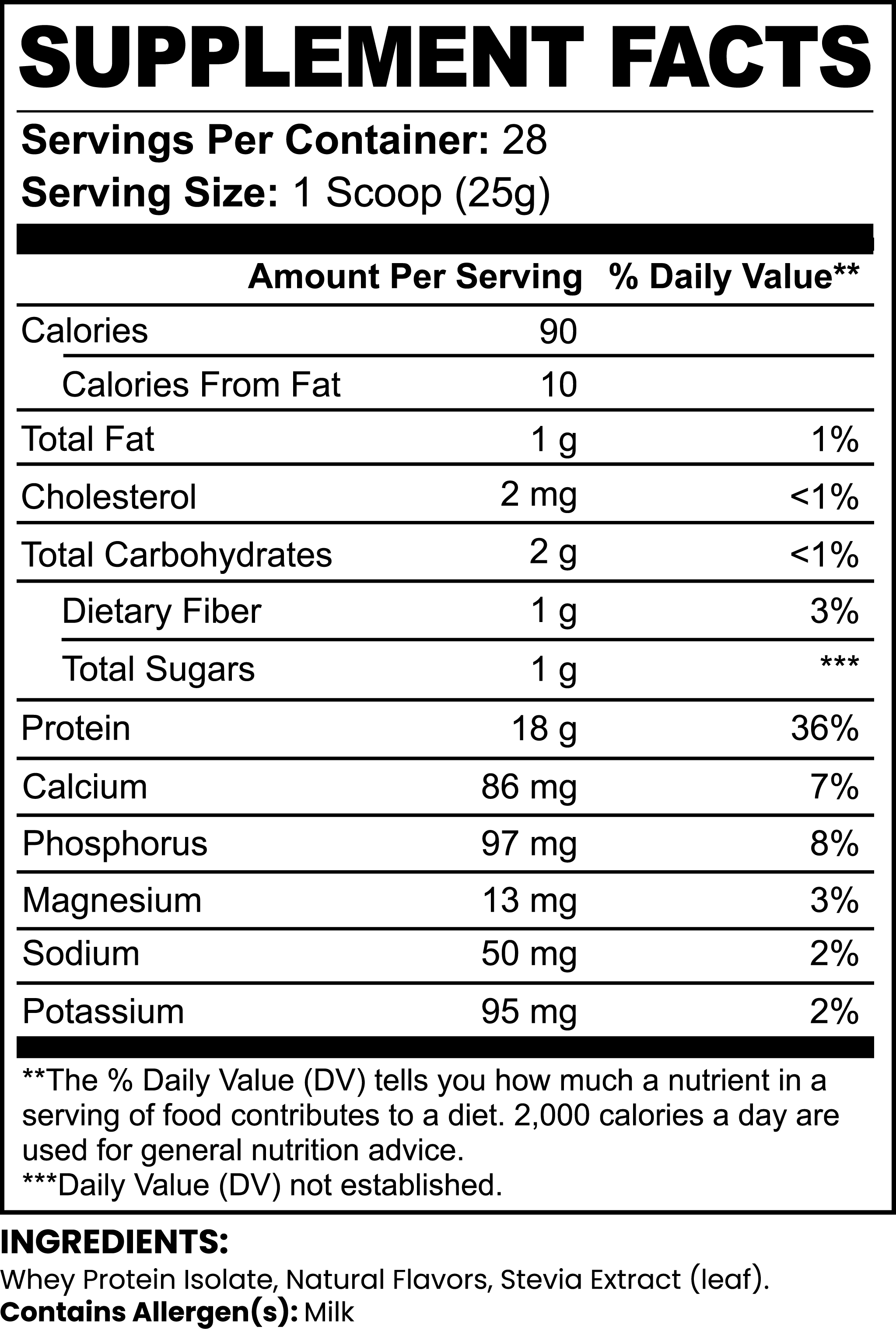 Pure 3X Whey Protein Isolate (Chocolate)