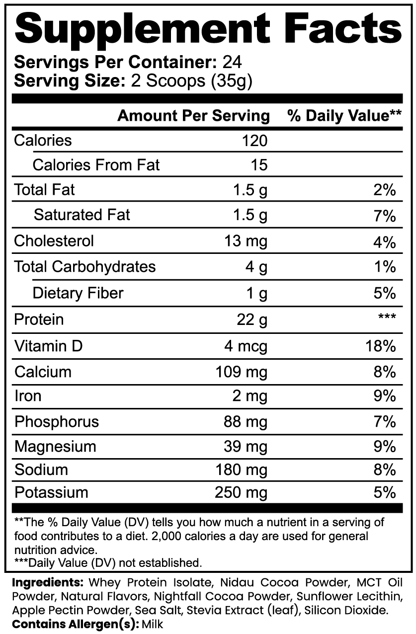 Prime 100% Whey Protein Isolate (Chocolate)