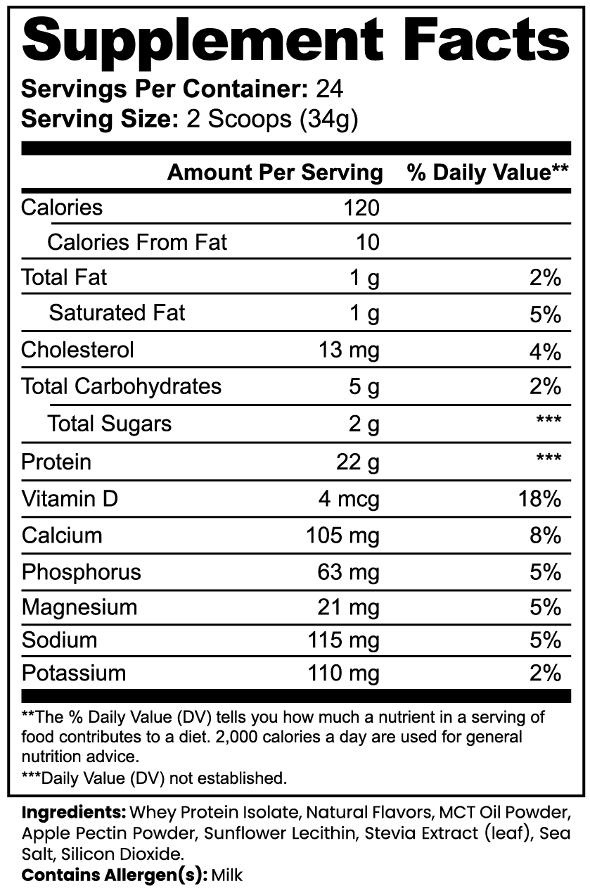 Prime 100% Whey Protein Isolate (Vanilla)