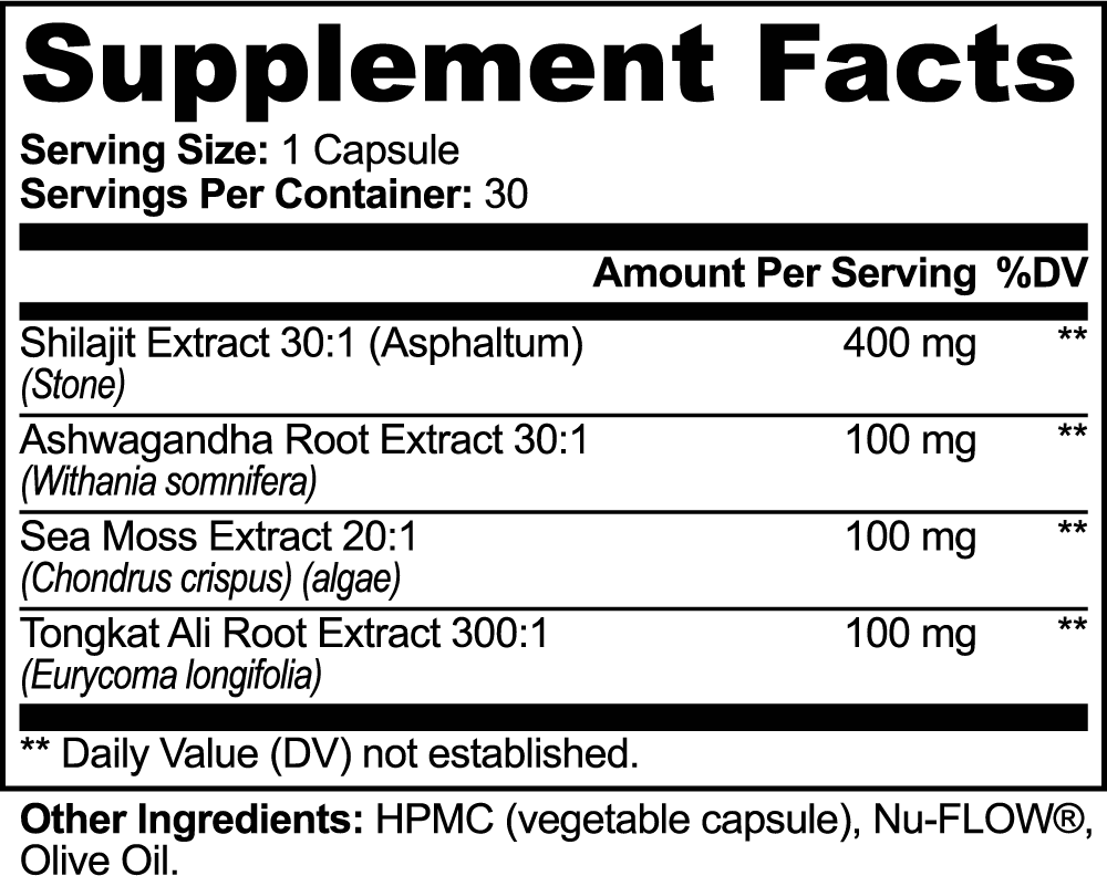 Shilajit Adaptogen Formula